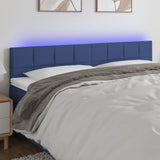 vidaXL Hoofdbord LED 80x5x78/88 cm stof lichtgrijs
