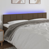 vidaXL Hoofdbord LED 80x5x78/88 cm stof lichtgrijs