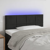 vidaXL Hoofdbord LED 80x5x78/88 cm fluweel lichtgrijs
