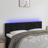 vidaXL Hoofdbord LED 80x5x78/88 cm fluweel lichtgrijs