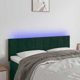 vidaXL Hoofdbord LED 80x5x78/88 cm fluweel lichtgrijs