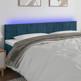 vidaXL Hoofdbord LED 80x5x78/88 cm fluweel lichtgrijs