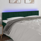 vidaXL Hoofdbord LED 80x5x78/88 cm fluweel lichtgrijs