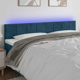 vidaXL Hoofdbord LED 80x5x78/88 cm fluweel lichtgrijs