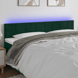 vidaXL Hoofdbord LED 80x5x78/88 cm fluweel lichtgrijs