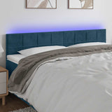 vidaXL Hoofdbord LED 80x5x78/88 cm fluweel lichtgrijs