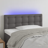 vidaXL Hoofdbord LED 80x5x78/88 cm kunstleer zwart