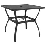 vidaXL Garden Table 81.5x81.5x72 cm Steel Anthracite