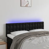 vidaXL Hoofdbord LED 80x5x78/88 cm kunstleer zwart