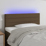 vidaXL Hoofdbord LED 80x5x78/88 cm stof lichtgrijs