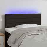vidaXL Hoofdbord LED 80x5x78/88 cm stof lichtgrijs