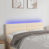 vidaXL Hoofdbord LED 80x5x78/88 cm stof lichtgrijs