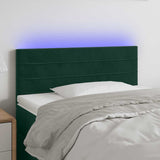 vidaXL Headboard LED 80x5x78/88 cm velvet light grey