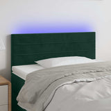 vidaXL Headboard LED 80x5x78/88 cm velvet light grey
