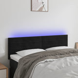 vidaXL Headboard LED 80x5x78/88 cm velvet light grey