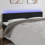 vidaXL Headboard LED 80x5x78/88 cm velvet light grey