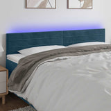 vidaXL Headboard LED 80x5x78/88 cm velvet light grey