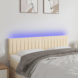 vidaXL Hoofdbord LED 80x5x78/88 cm stof lichtgrijs
