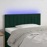 vidaXL LED Headboard 80x5x78/88 cm Velvet Light Grey
