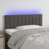 vidaXL LED Headboard 80x5x78/88 cm Velvet Light Grey