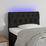 vidaXL Hoofdbord LED 80x7x78/88 cm stof lichtgrijs