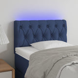 vidaXL Hoofdbord LED 80x7x78/88 cm stof lichtgrijs