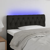 vidaXL Hoofdbord LED 80x7x78/88 cm stof lichtgrijs