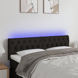 vidaXL Hoofdbord LED 80x7x78/88 cm stof lichtgrijs