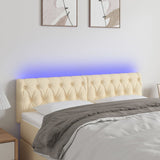 vidaXL Hoofdbord LED 80x7x78/88 cm stof lichtgrijs