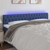 vidaXL Hoofdbord LED 80x7x78/88 cm stof lichtgrijs