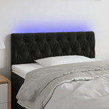 vidaXL Hoofdbord LED 80x7x78/88 cm fluweel lichtgrijs