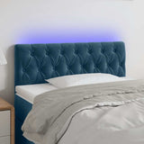 vidaXL Hoofdbord LED 80x7x78/88 cm fluweel lichtgrijs