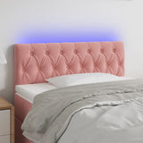 vidaXL Hoofdbord LED 80x7x78/88 cm fluweel lichtgrijs