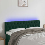 vidaXL Hoofdbord LED 80x7x78/88 cm fluweel lichtgrijs