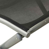vidaXL 3-piece Lounge Set Textilene and Aluminium Black