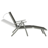 vidaXL 3-piece Lounge Set Textilene and Aluminium Black