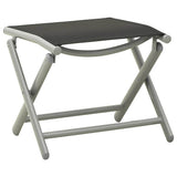 vidaXL 3-piece Lounge Set Textilene and Aluminium Black