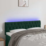 vidaXL Hoofdbord LED 80x7x78/88 cm fluweel lichtgrijs