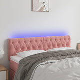 vidaXL Hoofdbord LED 80x7x78/88 cm fluweel lichtgrijs