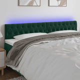 vidaXL Hoofdbord LED 80x7x78/88 cm fluweel lichtgrijs