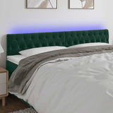 vidaXL Hoofdbord LED 80x7x78/88 cm fluweel lichtgrijs