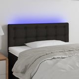 vidaXL Hoofdbord LED 80x5x78/88 cm stof lichtgrijs