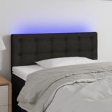 vidaXL Hoofdbord LED 80x5x78/88 cm stof lichtgrijs