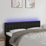 vidaXL Hoofdbord LED 80x5x78/88 cm stof lichtgrijs