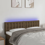 vidaXL Hoofdbord LED 80x5x78/88 cm stof lichtgrijs