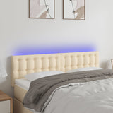 vidaXL Hoofdbord LED 80x5x78/88 cm stof lichtgrijs