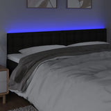vidaXL Hoofdbord LED 80x5x78/88 cm stof lichtgrijs
