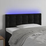 vidaXL Hoofdbord LED 80x5x78/88 cm fluweel lichtgrijs