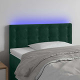 vidaXL Hoofdbord LED 80x5x78/88 cm fluweel lichtgrijs