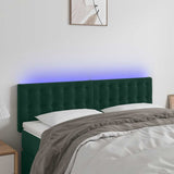 vidaXL Hoofdbord LED 80x5x78/88 cm fluweel lichtgrijs